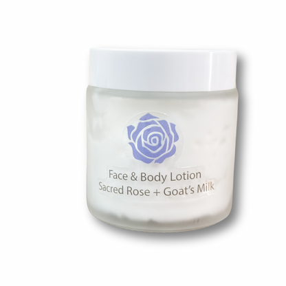 Sacred Rose Organic Face & Body Goats Milk Lotion