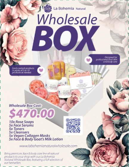 Wholesale Box La Bohemia Natural Sacred Rose Line